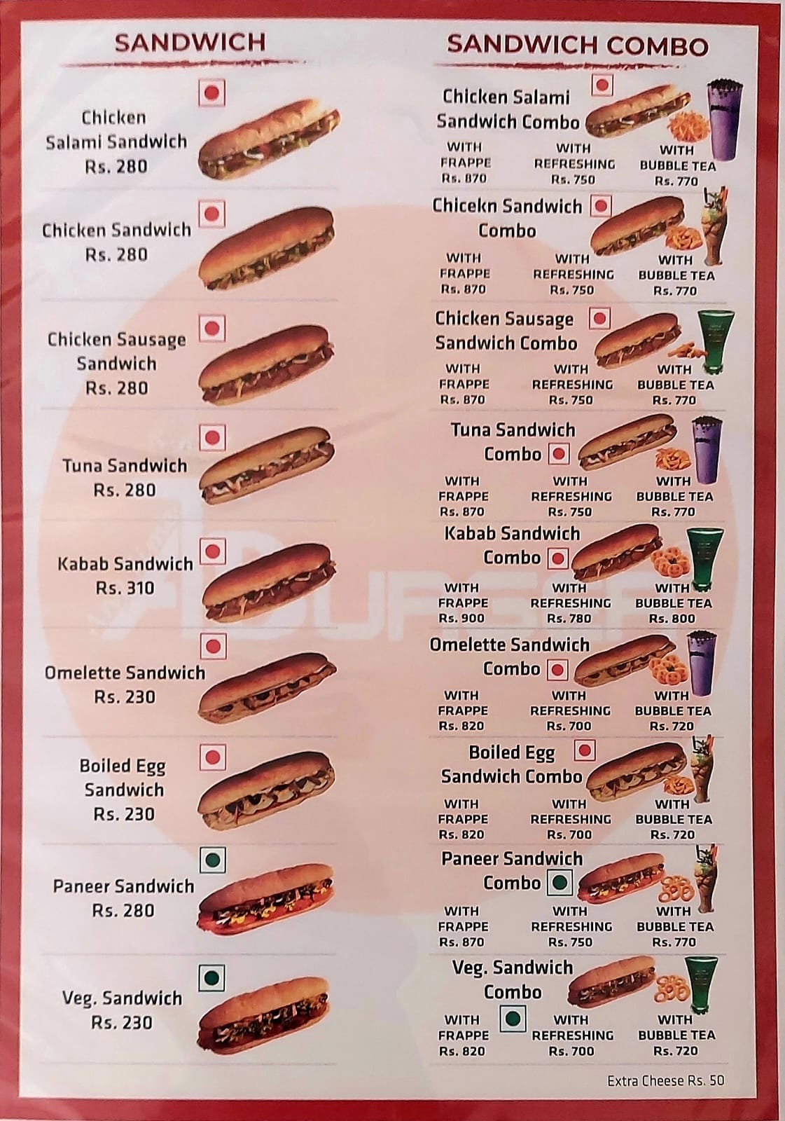 Menu Page 3