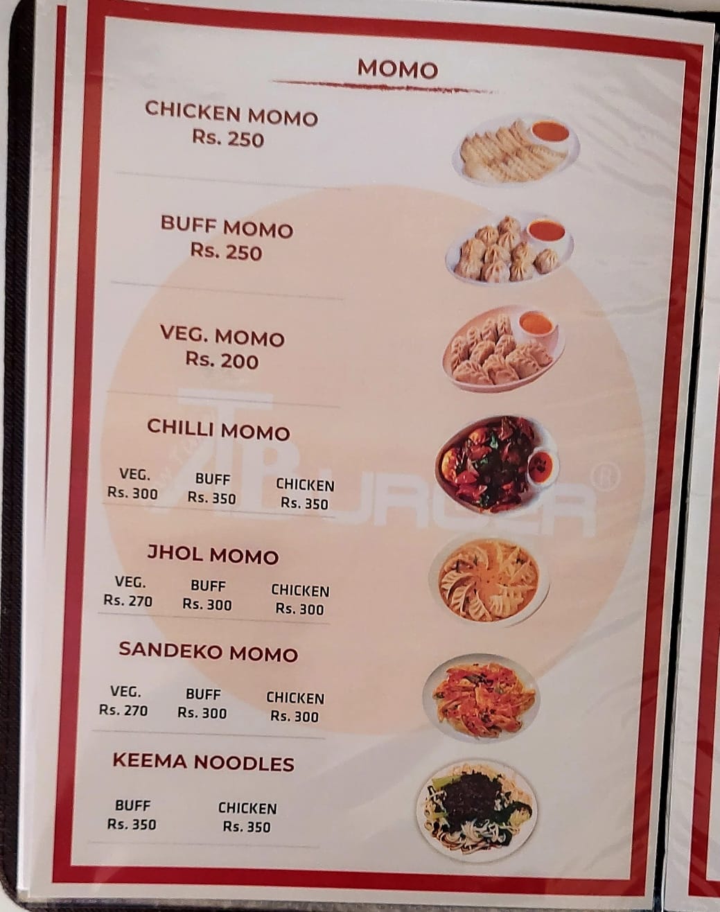 Menu Page 8